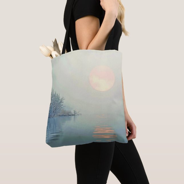 Tote Bag Art du matin d'hiver paisible (De près)