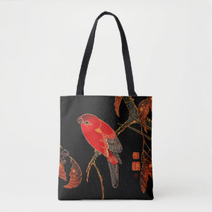 Tote Bag Art du perroquet rouge
