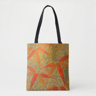 Tote Bag Art en bambou terrestre Imprimer orange