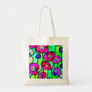 Tote Bag Art en verre d'anémones