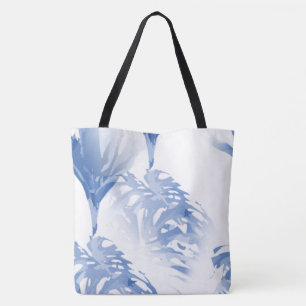 Tote Bag Art Floral Abstrait Courses au Supermarché Plage