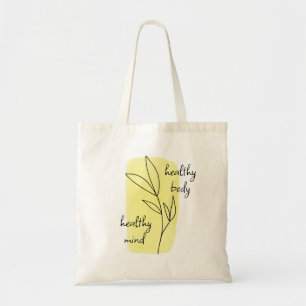 Tote Bag Art floral jaune Santé et bien-être