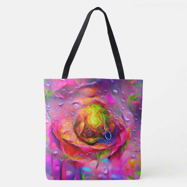 Tote Bag Art Floral Surreal (Devant)