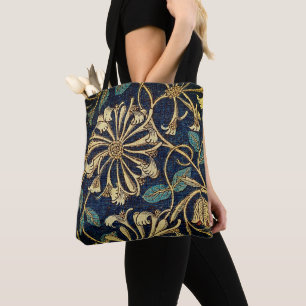 Tote Bag Art Floral Vintage intemporel - Élégant lait de mi