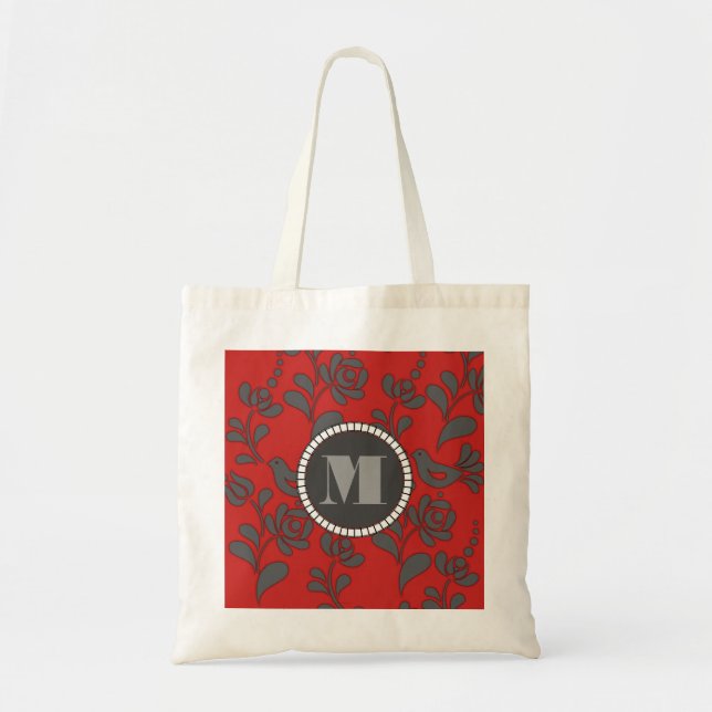 Tote Bag Art folklorique hongrois personnalisé (Devant)