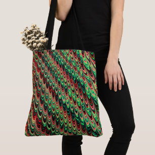 Tote Bag Art fractal funky bohème ondulé ondoyant tripant