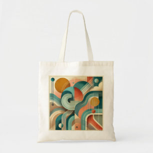 Tote Bag Art Géométrique Abstrait vif : Conception moderne