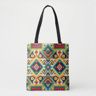Tote Bag Art géométrique aztèque