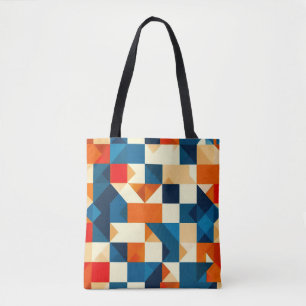 Tote Bag 🟦 Art Géométrique Moderne au Quotidien