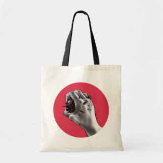Tote Bag Art gothique d'horreur - main poignardée