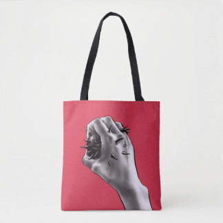 Tote Bag Art gothique d'horreur - main poignardée