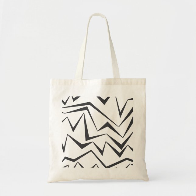 Tote Bag Art graphique abstrait moderne, dynamique, simple  (Devant)