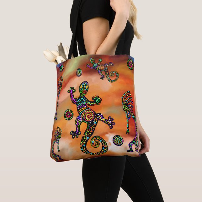 Tote Bag Art Kokopelli (De près)