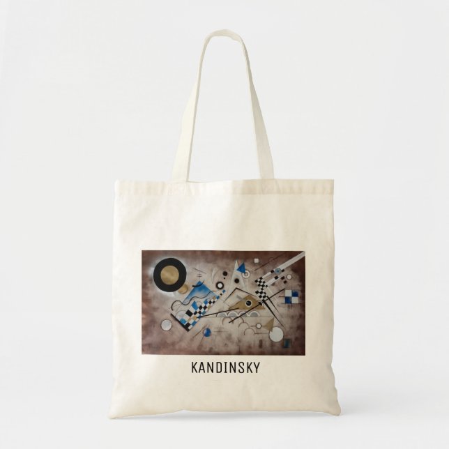 Tote Bag Art moderne de la moitié du siècle abstraite de (Devant)