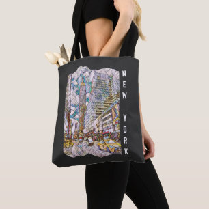 Tote Bag Art Mosaïque esthétique de New York