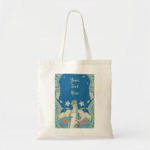 Art Nouveau personnalisé Vintage Dame bleue Archwa