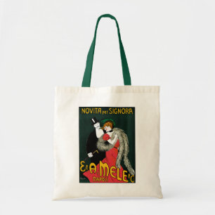 Tote Bag Art Nouveau Vintage, Amour Romantique de Mode Ital