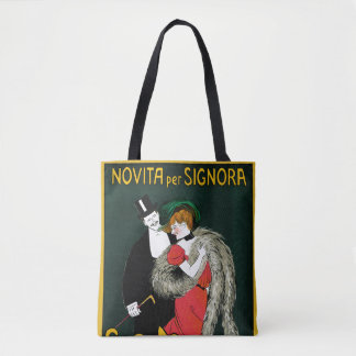 Tote Bag Art Nouveau Vintage, Amour Romantique de Mode Ital