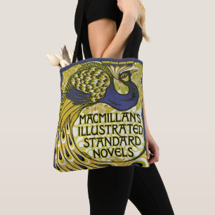Tote Bag Art Nouveau vintage, plume de paon Macmillan