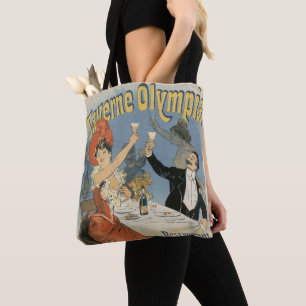 Tote Bag Art Nouveau vintage, Restaurant Taverne Olympia