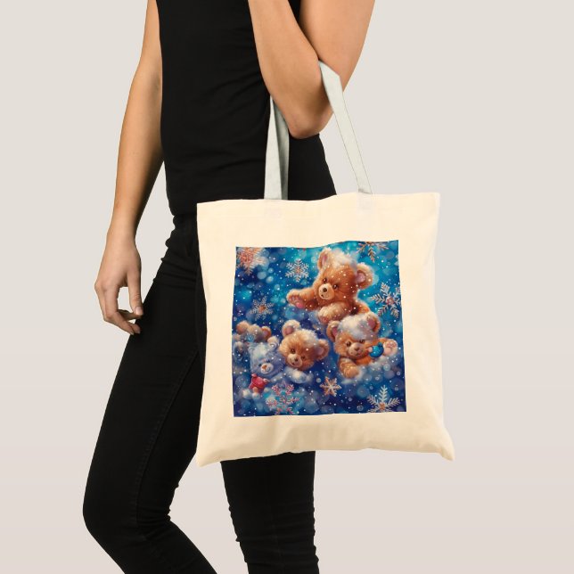 Tote Bag Art numérique nounours (Devant (produit))