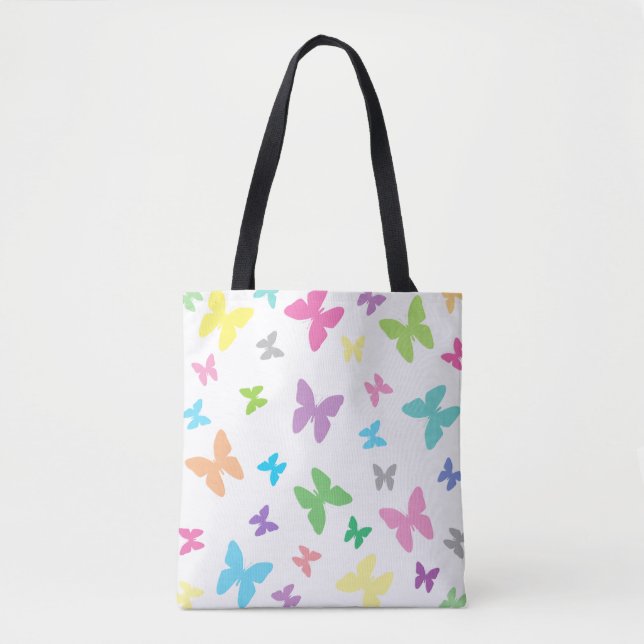 Tote Bag Art papillon coloré (Devant)