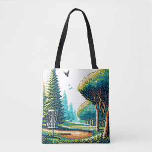 Tote Bag Art Pixel de Disk Golf