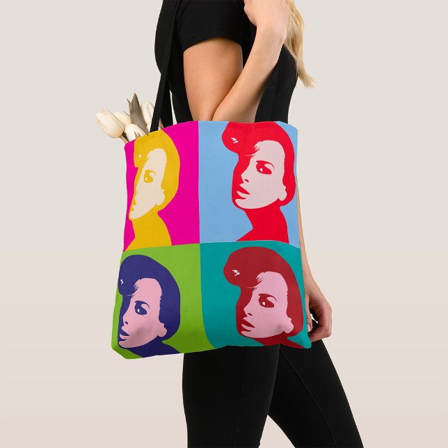 Tote Bag Art pop féminin rétro (Créateur téléchargé)