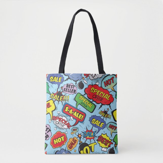 Tote Bag Art Pop moderne  (Devant)