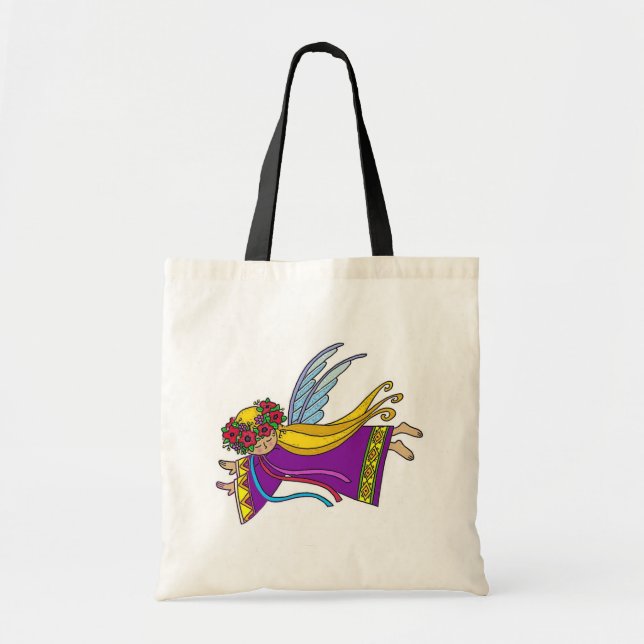 Tote Bag Art populaire d'Ukrainien d'ange (Devant)