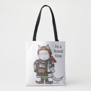 Tote Bag Art populaire d'Ukrainien de chat de Hutsul Kitsa