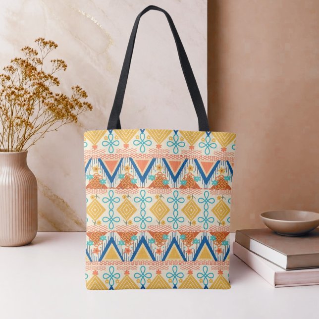 Tote Bag Art populaire ensoleillé  (Créateur téléchargé)