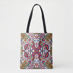 Tote Bag Art populaire traditionnel Allover Designart, ethn