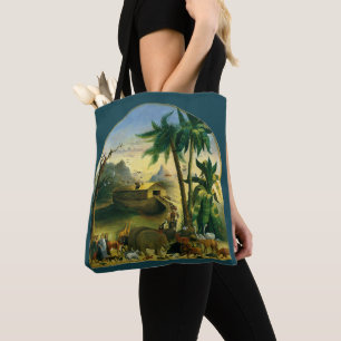 Tote Bag Art populaire victorien vintage, l'Arche de Noé pa
