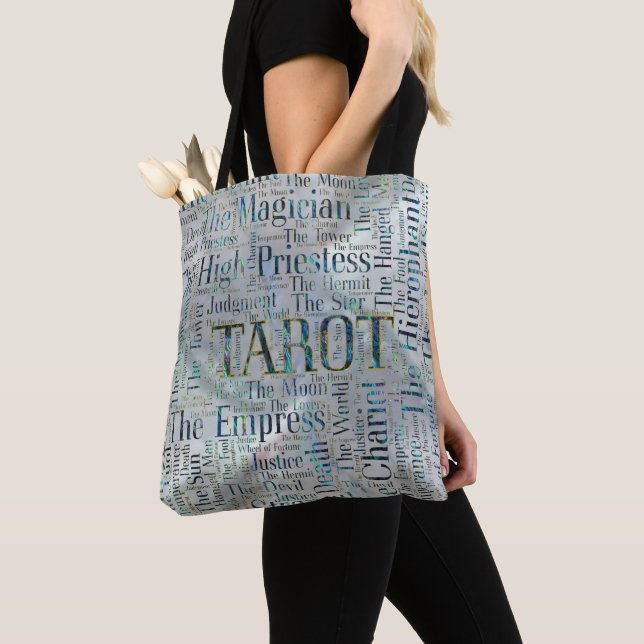 Tote Bag Art principal de mot d'Arcana de tarot sur la (De près)