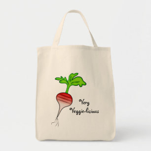Tote Bag Art Radish Vegetable Very Veggie