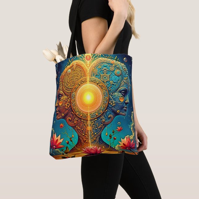 Tote Bag Art spirituel éveil (De près)