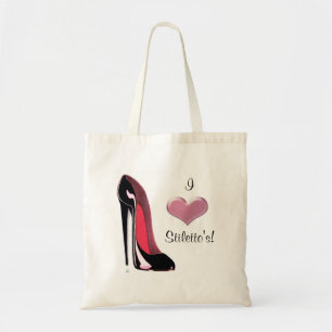 Tote Bag Art stylet noir de chaussure