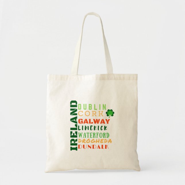 TOTE BAG ART SUBWAY IRLANDE (Devant)