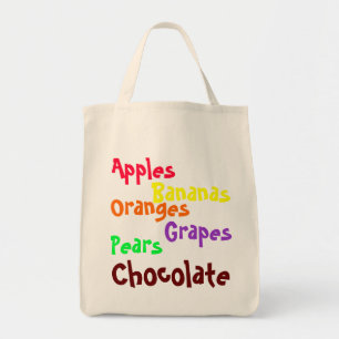 Tote Bag Art Toting - liste importante d'épicerie