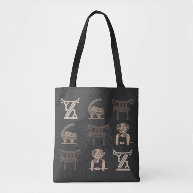 Tote Bag art tribal africain Abstrait (Devant)