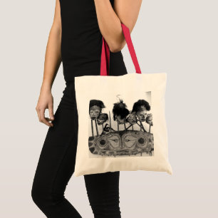 Tote Bag Art tribal B+W