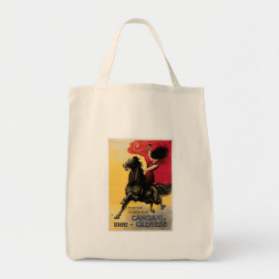 Tote Bag Art vintage d'annonce de vin de Canciani et de