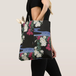 Tote Bag Art vintage d'Ohara Koson représentant des chrysan