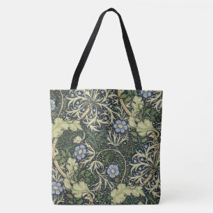 Tote Bag Art vintage floral de motif d'algue de William