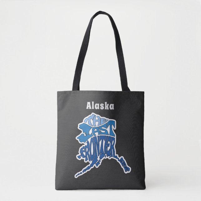 Tote Bag Art Word du surnom d'Alaska (Devant)