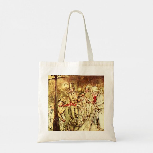 Tote Bag Arthur Rackham - A Christmas Carol - Street (Dos)