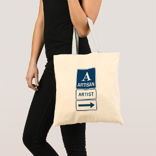 Tote Bag Artisan Studio Signer flèche directionnelle