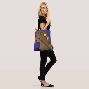 Tote Bag Artist Palette à thème Épaule Fourre-tout