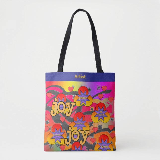 Tote Bag Artiste Joy Fun (Devant)